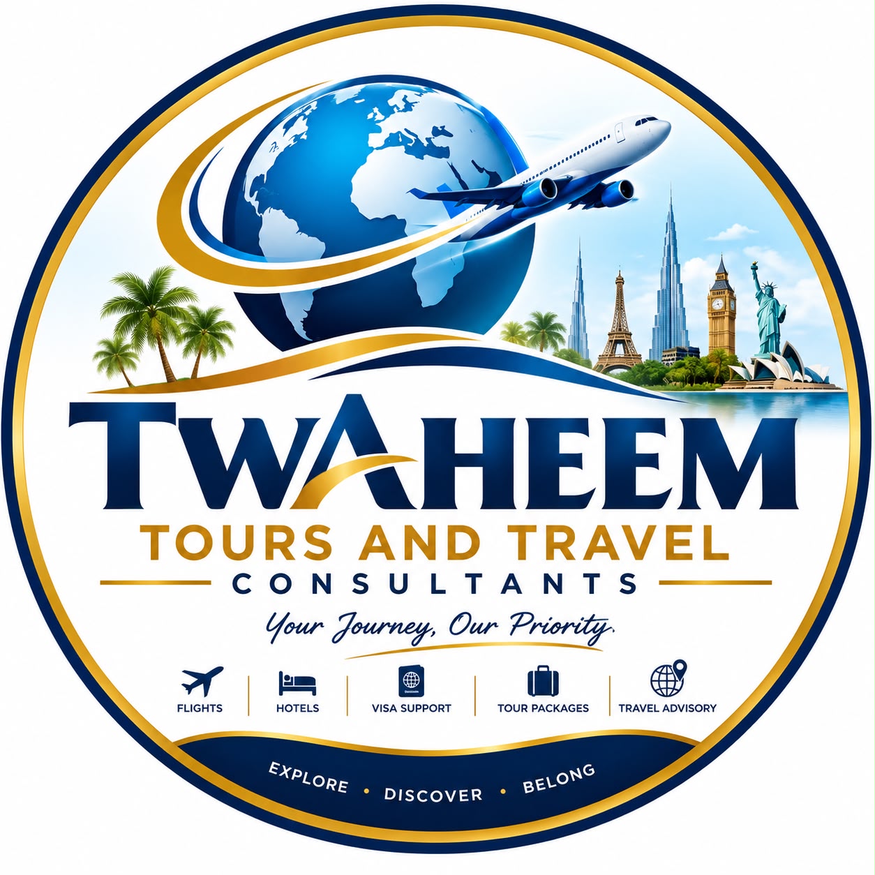 Twaheem Tours and Travel Consultants logo